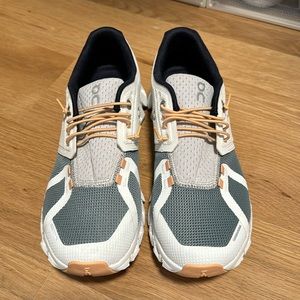 Size 7.5 on cloud sneakers. NWOT. Never worn.